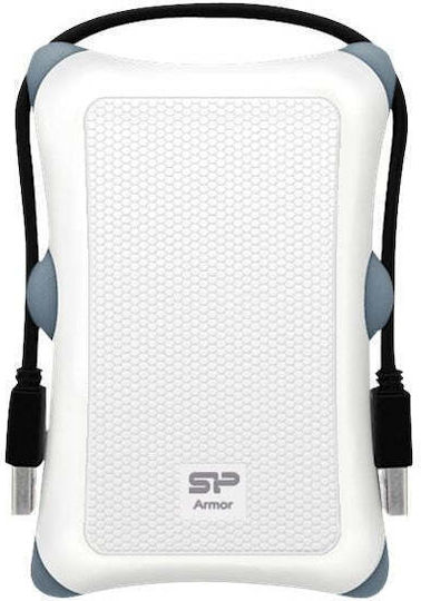 Silicon Power Armor A30 Θήκη για Σκληρό Δίσκο 2.5" SATA III με σύνδεση USB3.1 σε Λευκό χρώμα