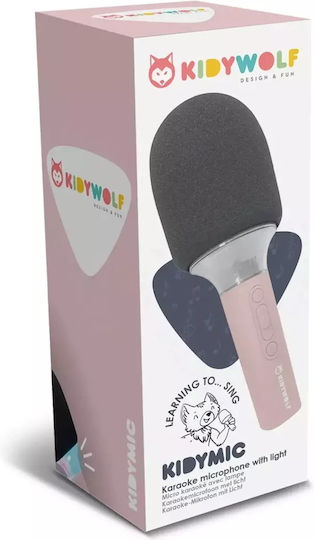 Kidywolf Μικρόφωνο Karaoke Ασύρματο Ροζ