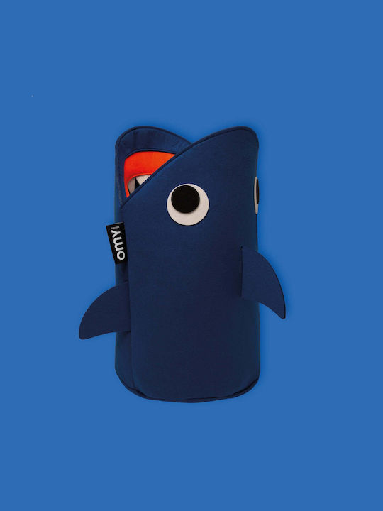 Omy Kinder Aufbewahrungskorb aus Stoff Blau 28x48x48cm 1Stück