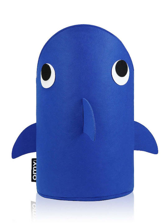 Omy Kinder Aufbewahrungskorb aus Stoff Blau 28x48x48cm 1Stück