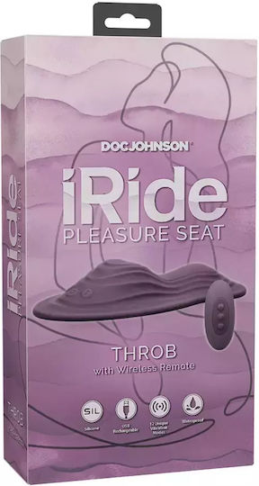 Doc Johnson Rechargeable Wireless Clitoral Vibrator with Remote Control Purple