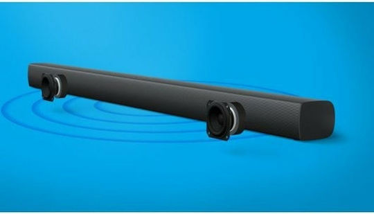 Philips Soundbar 2 Bluetooth und HDMI 30W mit Fernbedienung Schwarz TAB4208/10