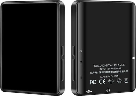 Ruizu M7 MP3 Player (16GB) with Touch Screen 2.8" Black