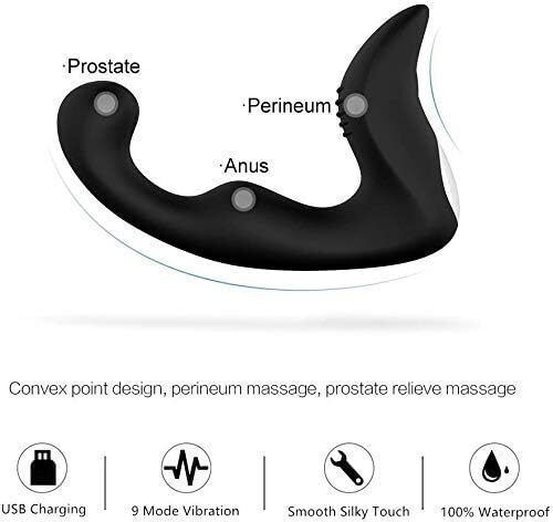 SMD Prostate Vibrator Ball Πρωκτικός Δονητής Large Μαύρος