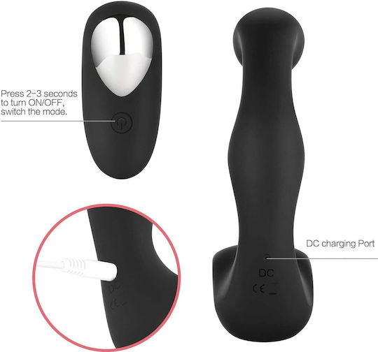 SMD Prostate Vibrator Ball Πρωκτικός Δονητής Large Μαύρος