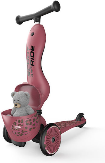 Scoot & Ride Kids Scooter Highwaykick 1 3-Wheel with Seat for 1-5 Years Burgundy