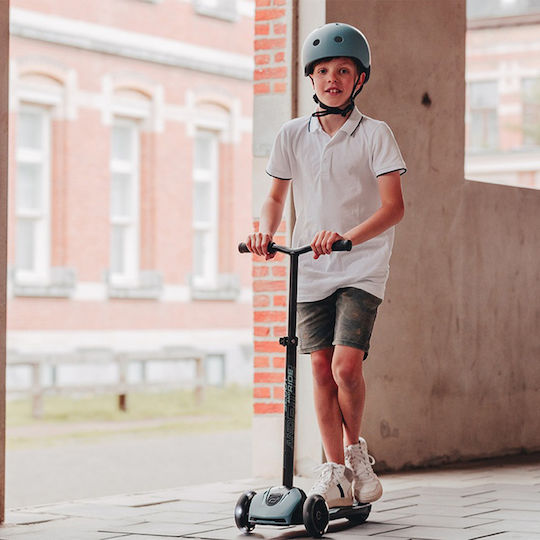 Scoot & Ride Kids Foldable Scooter Highwaykick 5 Led 3-Wheel for 5+ Years Blue
