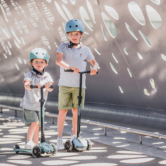 Scoot & Ride Kids Foldable Scooter Highwaykick 5 Led 3-Wheel for 5+ Years Blue