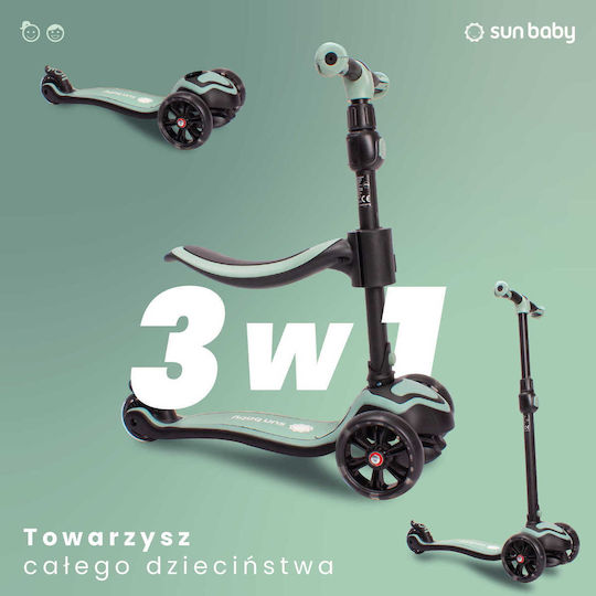 Sun Baby Kinderroller Flash 3-Rad mit Sitz für 3+ Jahre Grün