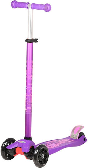 Martin Toys Kinderroller Micmax Scooter MG-03X 3-Rad für 3+ Jahre Lila