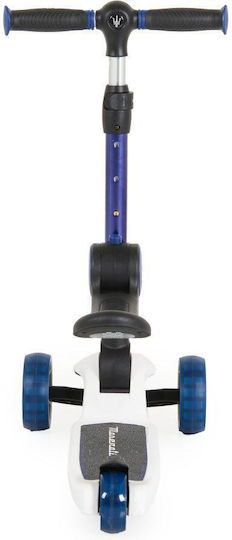 Byox Kids Scooter Foldable Maserati 3-Wheel with Seat for 18 Months Blue