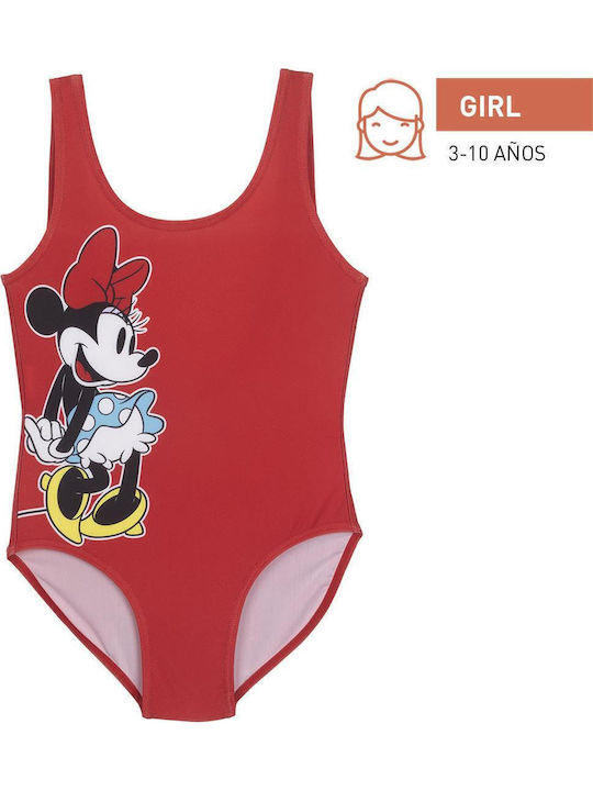 Cerda Minnie Mouse Παιδικό Μαγιό Ολόσωμο Κόκκινο
