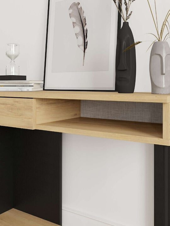 Sirius Konsole Sapphire Oak - Silky Black L100xB35xH79cm