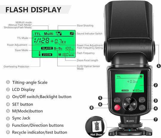Neewer 750ii Ttl Flash Speedlite Nikon Dslr Cameras 10096520