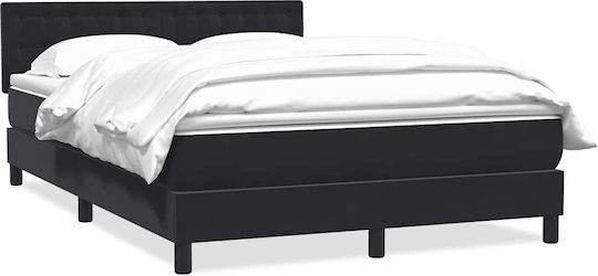 Κρεβάτι Υπέρδιπλο με Στρώμα 160x210cm Μαύρο Κρεβάτι Υπέρδιπλο με Στρώμα 160x210cm Μαύρο