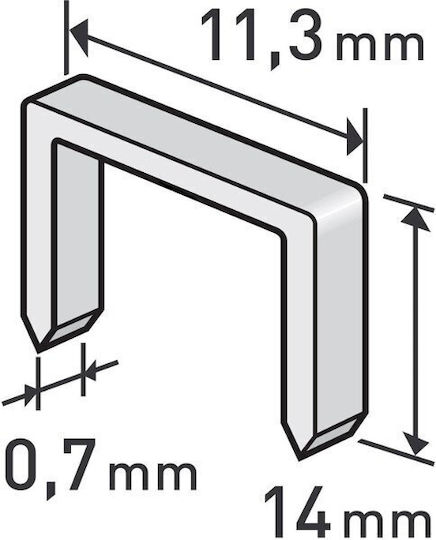 Extol 8852505 Heftklammern 1000Stk