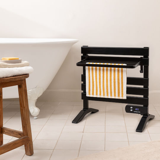 Create Ηλεκτρική Πετσετοκρεμάστρα 150W 55.8x52.3cm Μαύρη