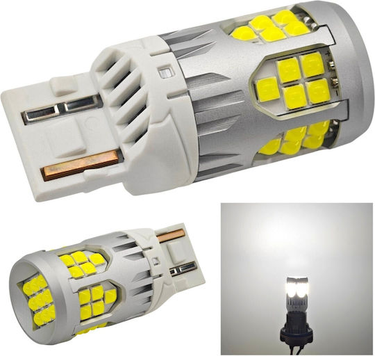 Lamps Car W21W / DRL / W3x16d Canbus LED 5500K Cold White 1pcs