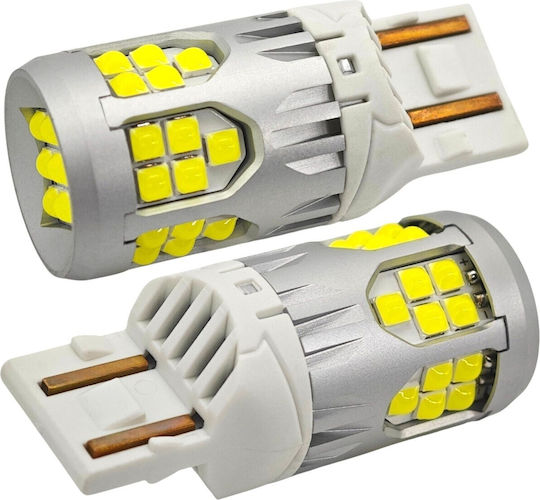 Λάμπα Αυτοκινήτου W21/5W / DRL Canbus LED 5500K Ψυχρό Λευκό