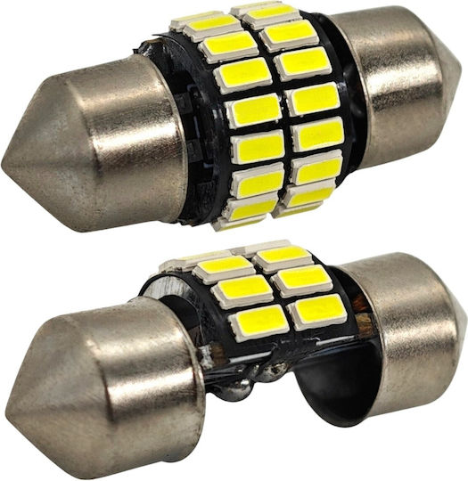 Lampen Auto C3W / C5W / C10W / C21W Canbus LED 5500K Kaltes Weiß 12V 1Stück