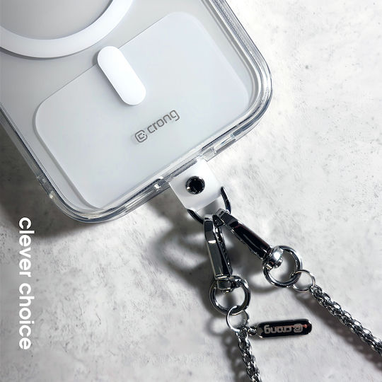 Crong Handy Crossbody-Handyband Silberkette