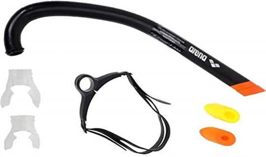 Arena Snorkel Black with Silicone Mouthpiece