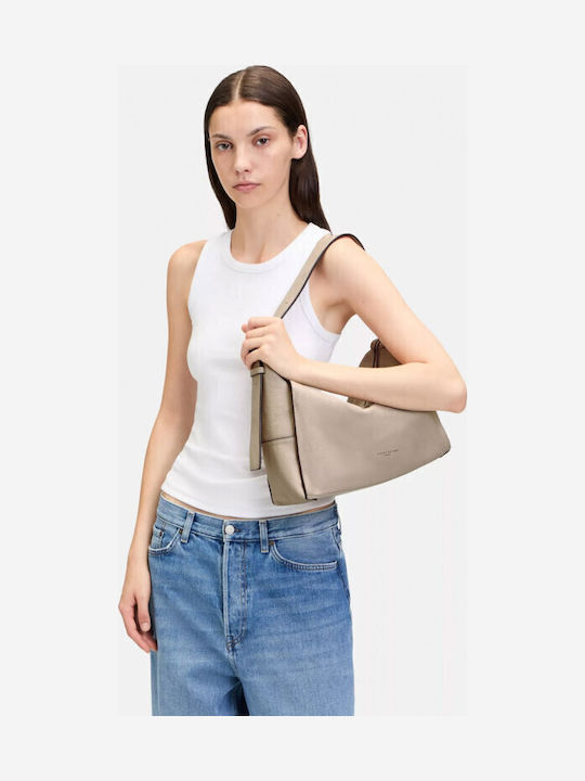 Leder Damentasche Schultertasche Braun