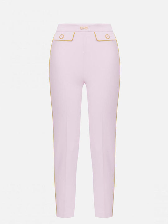 Damen Stoff Hose Rosa