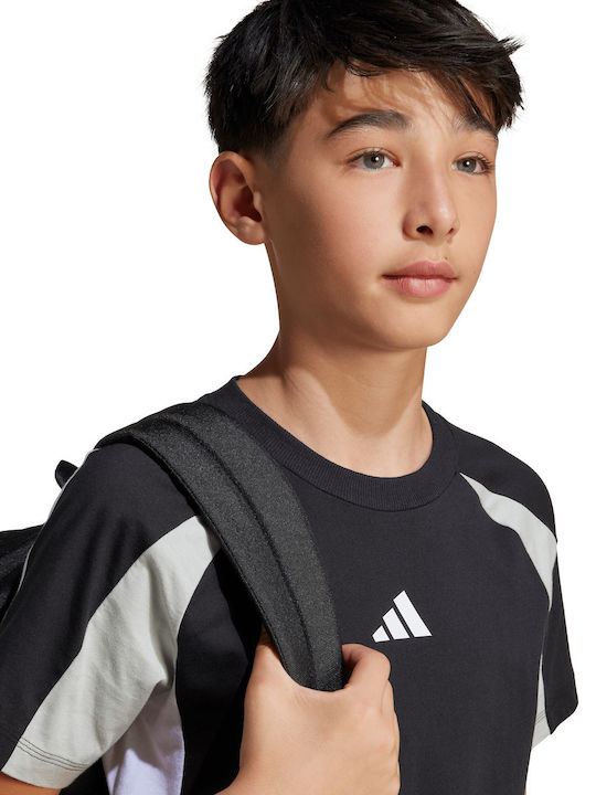 Kids' T-shirt Black Seasonal Essentials Colorblock