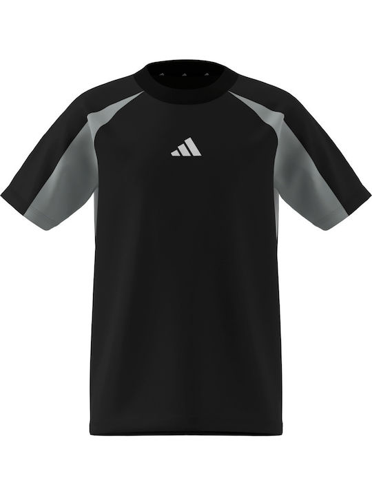Kids' T-shirt Black Seasonal Essentials Colorblock
