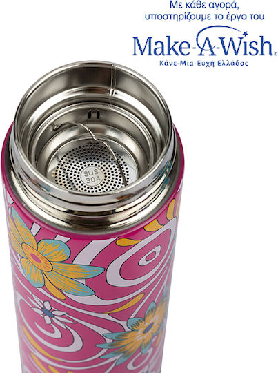 Nava "we Care" Μπουκάλι Θερμός Ανοξείδωτο 500ml Magenta