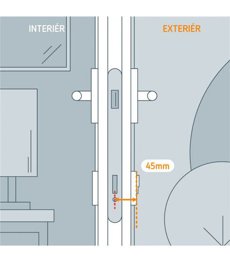 45 mm externe Zylinderverlängerung Netatmo Smart-Türschloss