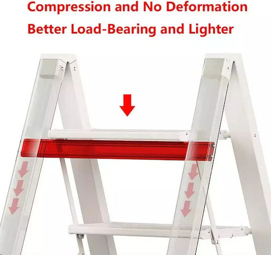Step stool Ladder Aluminum with 3 Steps