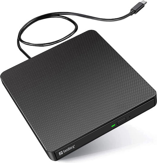 Sandberg External DVD/CD Recorder for Desktop / Laptop Black