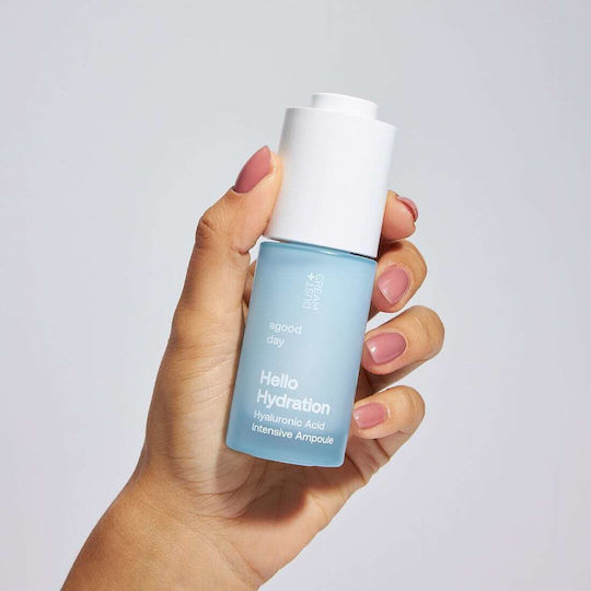 Dust+Cream A Good Day Hello Hydration Soothing and Moisturizing Milky Serum for Face with Hyaluronic Acid for Revitalization 30ml