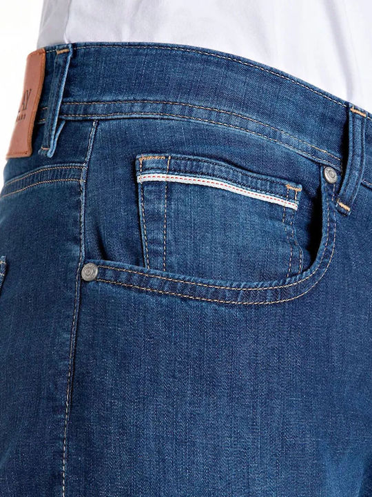Grover Men's Jeans Pants Elastic with Regular Fit Medium Blue Denim