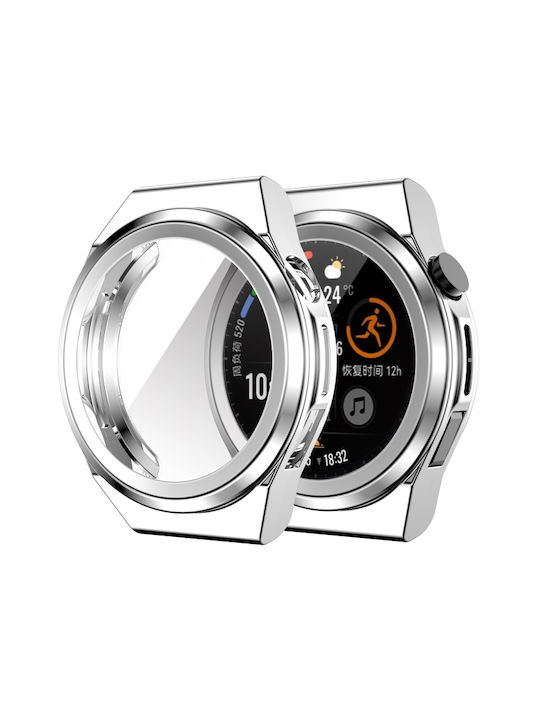 Κάλυψη Θήκη Σιλικόνης σε Ασημί χρώμα για Huawei Watch GT Runner