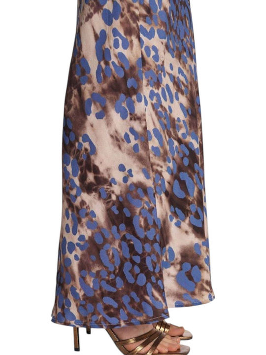 Maxi Φούστα Λεοπάρ Multicolor