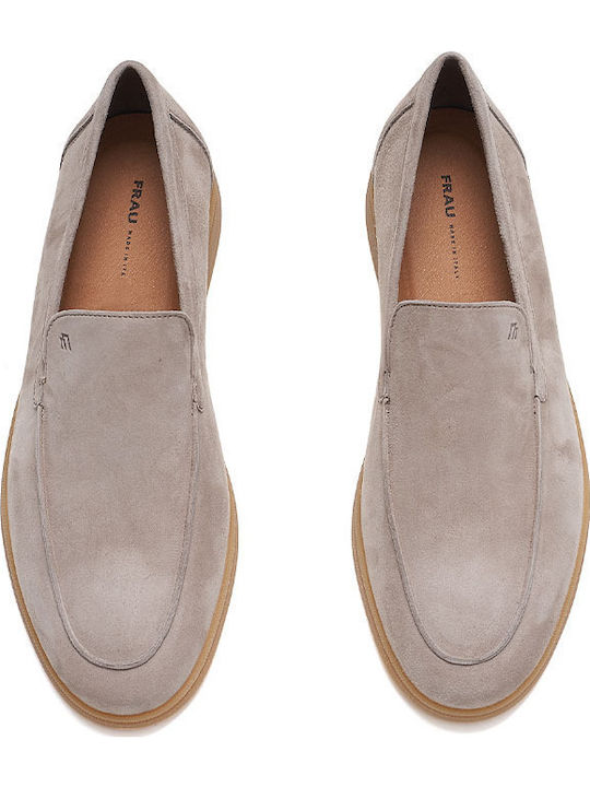 Suede Ανδρικά Loafers σε Μπεζ Χρώμα