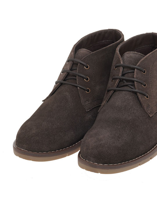 Suede Καφέ Ανδρικά Μποτάκια