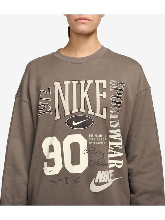 Sportswear Γυναικείο Φούτερ Καφέ