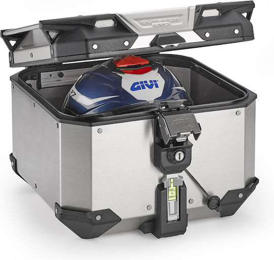 Givi Evo Smart Monokey Μπαγκαζιέρα Μοτοσυκλέτας Αλουμινίου 42lt Μαύρη
