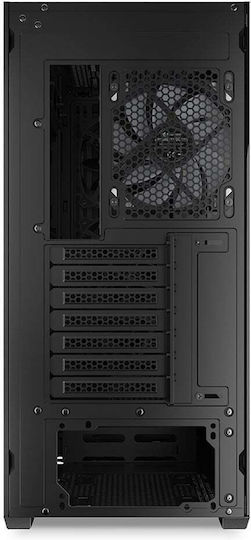 Sharkoon AK4W RGB Strip Gaming Midi Tower Κουτί Υπολογιστή με Πλαϊνό Παράθυρο Μαύρο
