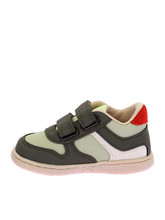 Παιδικά Sneakers με Σκρατς Χακί