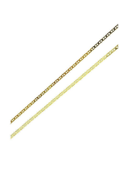 Damen Gold Kreuz 14K mit Kette