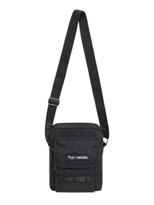 Pepe Jeans Timothy Core Ανδρική Τσάντα Ώμου / Χιαστί Μαύρη