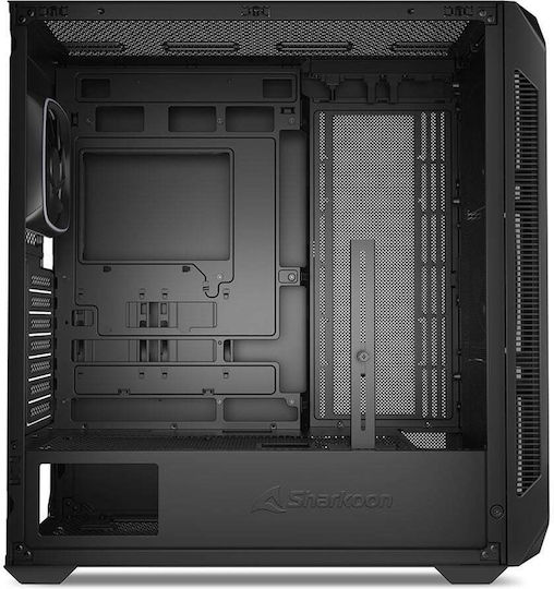Sharkoon AK5G RGB Gaming Midi Tower Computer Case with Side Window Black