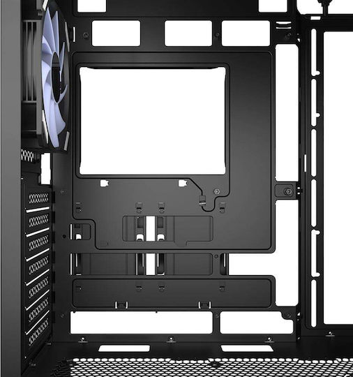 Sharkoon AK3 RGB Gaming Midi Tower Computer Case with Side Window Black