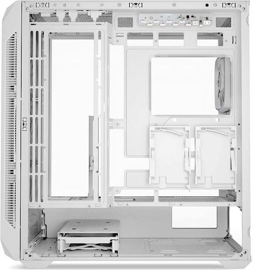 Sharkoon AK5M RGB Gaming Midi-Turm Computergehäuse mit Seitenfenster Weiß