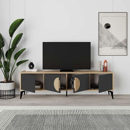 Gora Подов Sapphire Oak - Кадифено Черен 180x35.6x51см